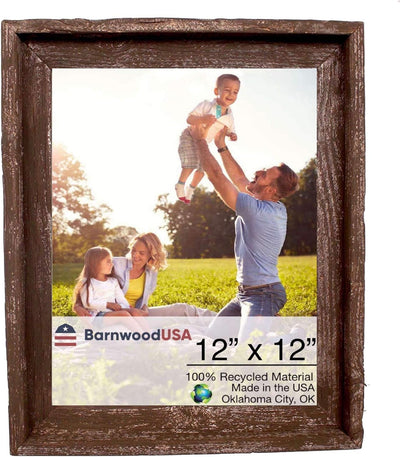 Rustic Farmhouse Signature Picture Frame | Weathered Gray| Smokey Black | White Wash & Espresso Brown