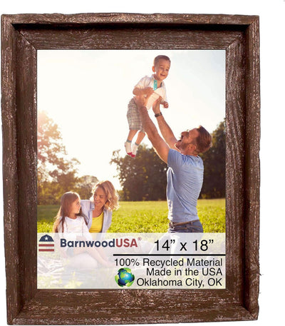 Rustic Farmhouse Signature Picture Frame | Weathered Gray| Smokey Black | White Wash & Espresso Brown