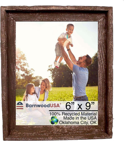 Rustic Farmhouse Signature Picture Frame | Weathered Gray| Smokey Black | White Wash & Espresso Brown