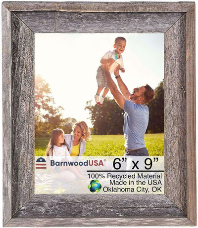 Rustic Farmhouse Signature Picture Frame | Weathered Gray| Smokey Black | White Wash & Espresso Brown