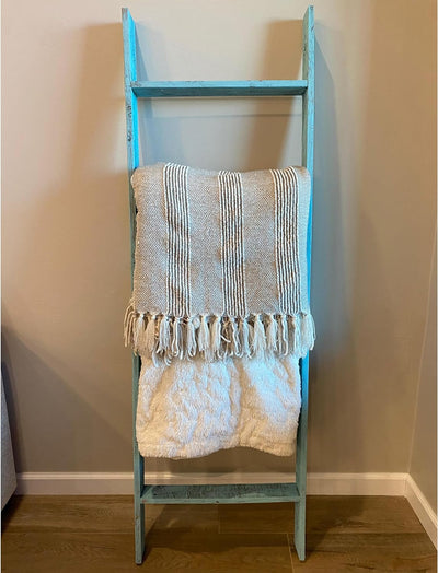 Rustic Farmhouse Bookcase Ladder (Picket)