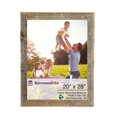 Rustic Farmhouse 1 1/2-Inch Picture Frame WhiteWash | Weathered Gray | Espresso Brown