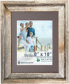 Rustic Signature Picture Frame with Mat Colors | White | Weathered Wood| Burlap | Cinder | Black