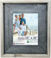 Rustic Farmhouse Artisan Picture Frame | Smoky Black With Weathered Gray