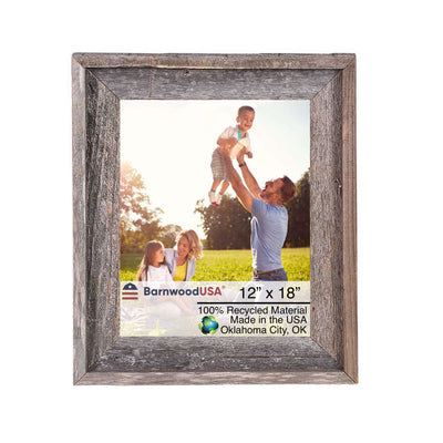 Rustic Farmhouse Signature Picture Frame | Weathered Gray| Smokey Black | White Wash & Espresso Brown