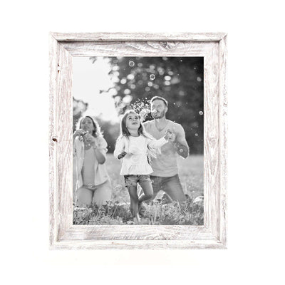 Rustic Farmhouse Signature Picture Frame | Weathered Gray| Smokey Black | White Wash & Espresso Brown