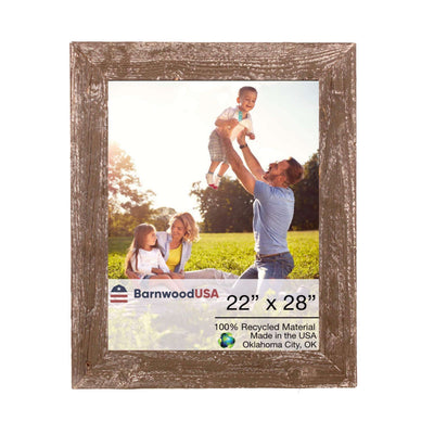 Rustic Farmhouse 1 1/2-Inch Picture Frame WhiteWash | Weathered Gray | Espresso Brown