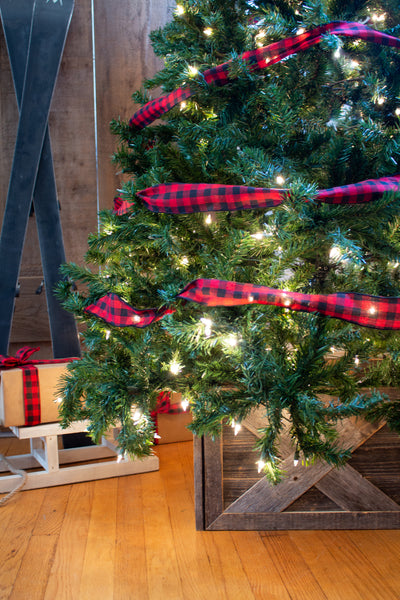 Christmas Tree Box Collar | Farmhouse Tree Box | Wooden Tree Skirt | 4 Sides