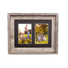 Rustic Signature Picture Frame with Multi Opening Black Mat