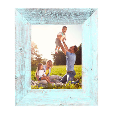 Rustic Farmhouse 3-Inch Picture Frame | Robins Egg Blue