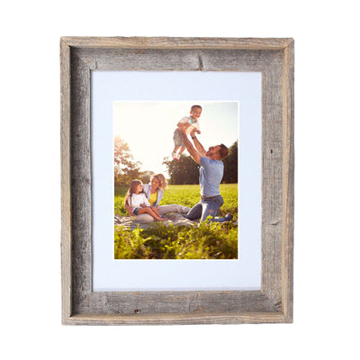 Rustic Signature Picture Frame with Gray Mat