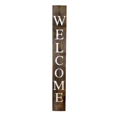 Rustic Welcome Porch Sign | 5ft | Weathered Gray | More Colors Available!