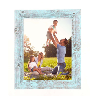 Rustic Farmhouse 1 1/2-Inch Picture Frame | Robins Egg Blue