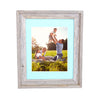 Rustic Signature Picture Frame with Aqua Mat