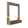 Rustic Farmhouse Mirror With Shelf