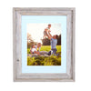 Rustic Signature Picture Frame with Fountain Blue Mat