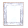 Rustic Farmhouse Open Artisan Picture Frame | No Glass | No Backing | White Wash With Weathered Gray