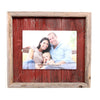 Rustic Farmhouse Plank Picture Frame | Rustic Red