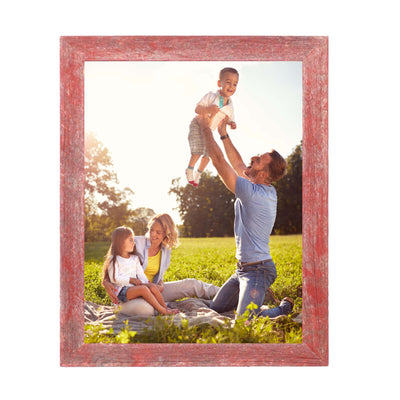 Rustic Farmhouse 1 1/2-Inch Picture Frame | Rustic Red