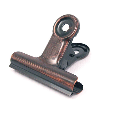 BarnwoodUSA Rustic Bronze Metal Hinge Clip (Single) | Bulldog Clips |  3-inch