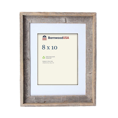 Rustic Signature Picture Frame with Gray Mat