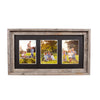 Rustic Signature Picture Frame with Multi Opening Black Mat