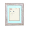 Rustic Signature Picture Frame with Aqua Mat