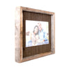 Rustic Farmhouse Plank Picture Frame | Espresso