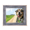 Rustic Farmhouse Artisan Picture Frame | Smoky Black With Weathered Gray