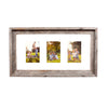 Rustic Signature Picture Frame with Multi Opening White Mat