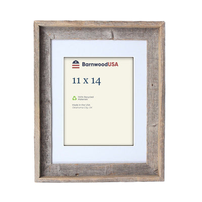 Rustic Signature Picture Frame with Gray Mat