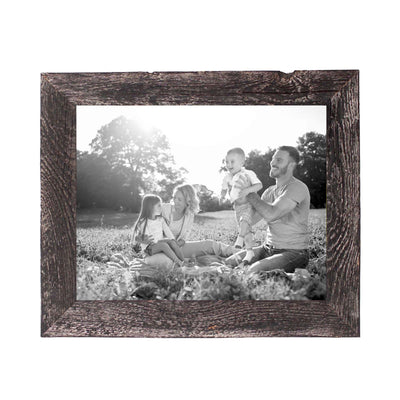 Rustic Farmhouse 1 1/2-Inch Picture Frame | Smoky Black