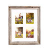 Rustic Signature Picture Frame with Multi Opening White Mat