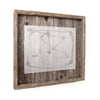 Rustic Farmhouse Plank Picture Frame | White Wash