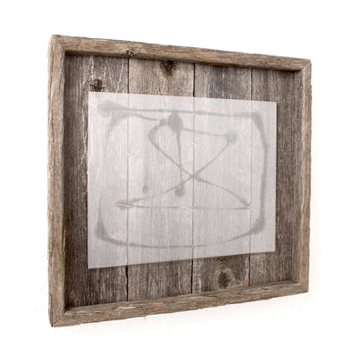 Rustic Farmhouse Plank Picture Frame | Smoky Black