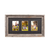 Rustic Signature Picture Frame with Multi Opening Black Mat