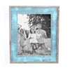 Rustic Farmhouse Artisan Picture Frame | Robins Egg Blue With Weathered Gray