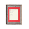 Rustic Signature Picture Frame with Deep Red Mat