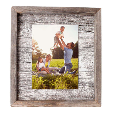 Rustic Farmhouse Plank Picture Frame | White Wash