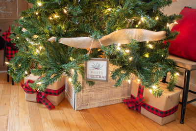 Christmas Tree Box Collar | Farmhouse Tree Box | Wooden Tree Skirt | 4 Sides