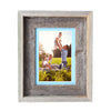 Rustic Signature Picture Frame with Aqua Mat