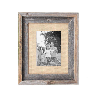 Rustic Signature Picture Frame with Burlap Mat