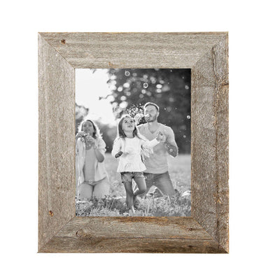 BarnwoodUSA Rustic Farmhouse Style Picture Frames | 3 Inch Wide | 100% Reclaimed Wood | Weathered Gray