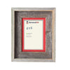 Rustic Signature Picture Frame with Deep Red Mat