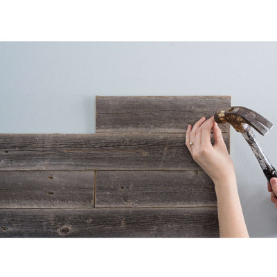 Rustic Barn Wood Wall Panels | Thin Natural Weathered Gray | Farmhouse Planks| 1/4" Thick | 3"Wide| From 12" to 48" Long