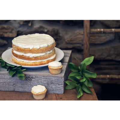 Rustic Wooden Cake Stand | 15" x 15" | Wedding Dessert Display Stand | Riser