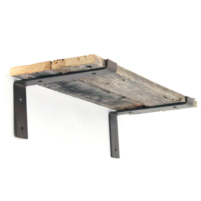 Industrial Flat Cast Iron Shelf Bracket