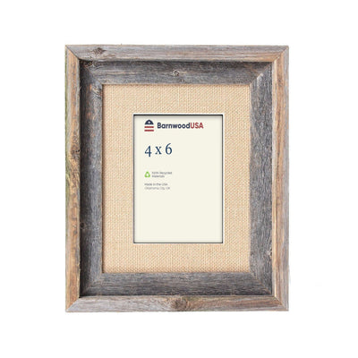 Rustic Signature Picture Frame with Burlap Mat