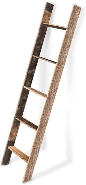 BarnwoodUSA rustic farmhouse blanket ladder