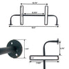 Industrial Cast Iron Double Shelf Bracket (Set of 2)